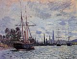 Famous Seine Paintings - The Seine at Rouen 2